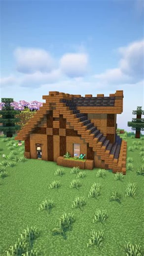 tutorial casa sobrevivencia rustica #minecrafttutorial #playerminecraft #minecraft #tutorial