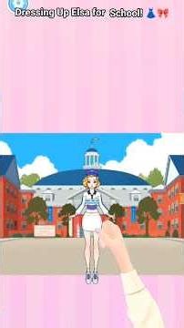 Help Elsa Get Ready for her First Day of School! 🎒✨ | Doll Dress Up Game #shorts
