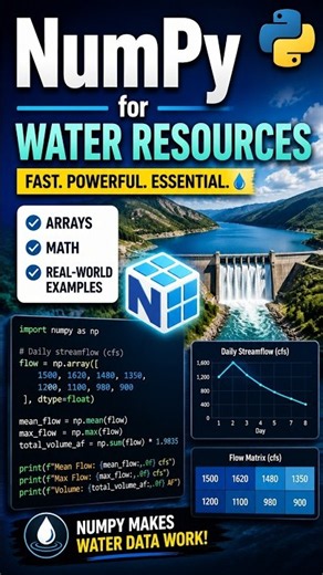 Using NumPy for Water Resources