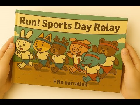 “Run! Sports Day Relay” | Picture Book Without Narration – Read Together Your Way