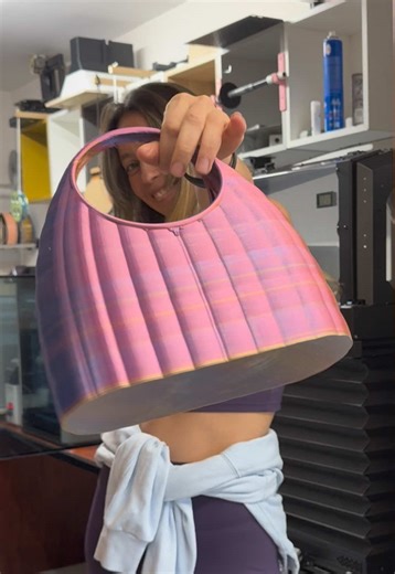 Innovative Multicolor 3D Printed Bag for Sustainable Fashion
