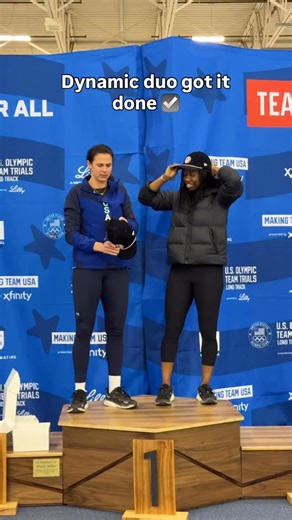 Speed queens 👑 Brittany Bowe and Erin Jackson are going back to the #WinterOlympics together. #SpeedskatingTrials | #MTUSA | Team USA
