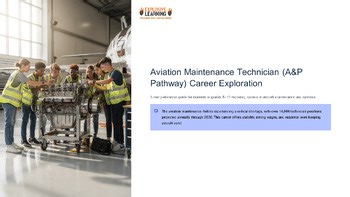 Aircraft Maintenance Engineer (Path) Career Exploration 101 Role Skills Salary