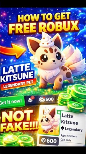 Free robux for new pet🦊🤑 #roblox #adoptme #shorts