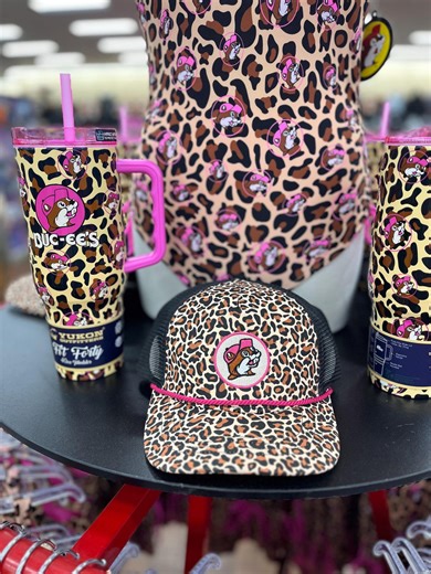 Buc-ee’s Leopard Print Trucker Hat, NEW!, Black Breathable Mesh at Back, Snapback Closeure, Gift for Her, Mothers Day Gift, Teacher Gift - Etsy