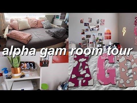 Sorority House Room Tour!! | Alpha Gamma Delta Indiana University | organization tips & inspiration