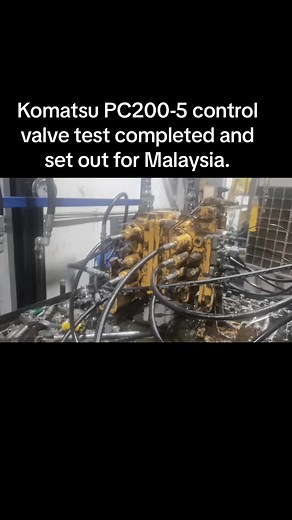 Komatsu PC200-5 Excavator Control Valve Test in Malaysia