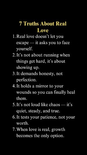 14K views · 191 reactions | 7 Truths About Real Love Real love isn’t...
