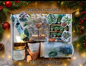 Plant Lover Gift Box for Plant Lover Personalized Gardening Gift Box for Gardener Gift Basket Plant Lover Tote Bag Plant Christmas Gift Box - Etsy