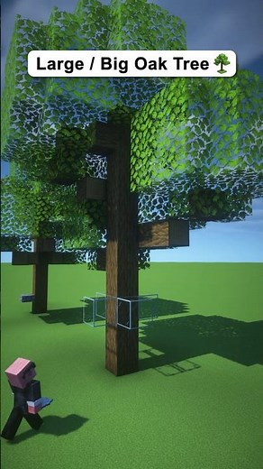Minecraft 101: How to Grow a Large Tree - Big Tree Tutorial #minecraft