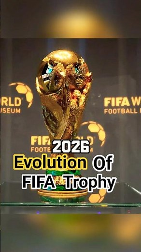 EVOLUTION OF EVERY FIFA WORLD CUP TROPHY 😱 #facts #shorts