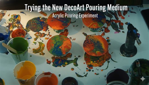 Trying the New DecoArt Pouring Medium | Acrylic Pouring Experiment