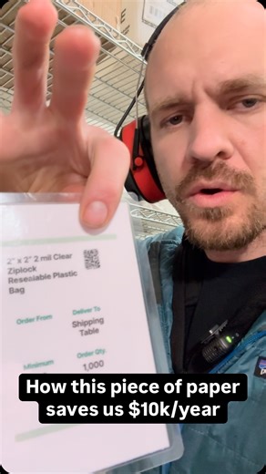 @arda.cards on Instagram: "How this piece of paper saves us $10K per year… Stockouts ruin our productivity. Before we started using order cards (kanban) we would try to stay on top of ordering, but inevitably we’d miss something and always at the worst time. But every time we looked at software available, it just was too complex and the companies who were using them seemed pretty unhappy. That’s when we discovered Kanban from the Toyota production system and now with Arda, that system works grea