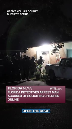 684K views · 14K reactions | "OPEN THE DOOR": The Volusia County Sheriff's Office said its detectives arrested a man at a Deltona residence on Dec. 19 on multiple charges, including soliciting children online in exchange for "gifts." https://www.wfla.com/news/video-florida-detectives-arrest-man-accused-of-possession-of-child-porn-soliciting-children-online/ | WFLA News Channel 8 | Facebook