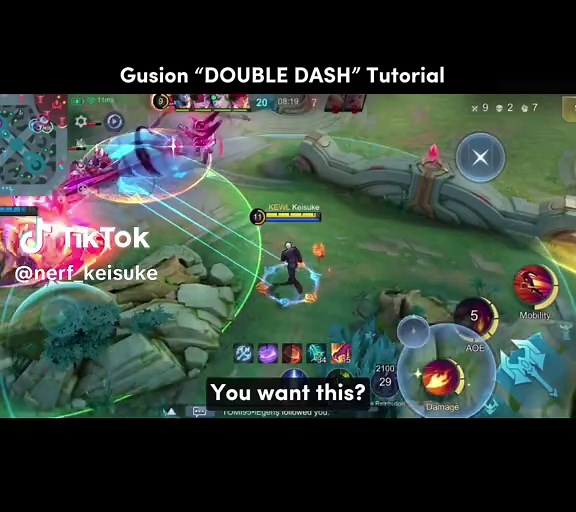 Gusion double dash tutorial! #MLBB #foryou #fyp #fypシ゚viral