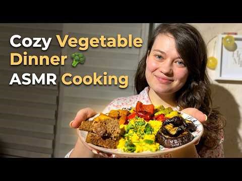 ASMR Cooking 🍳 Simple Vegetable Dinner | Cozy Home Kitchen Sounds