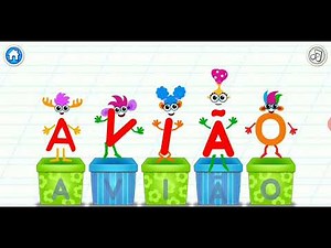JOGO INFANTIL EDUCATIVO | Bini Super ABC para crianças Jogos de aprendizagem # Letra A