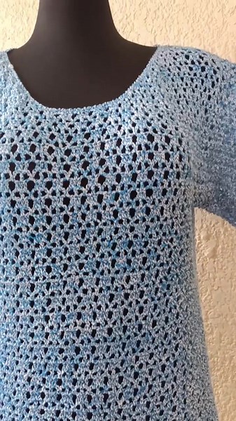 Blusa de Crochet Tutorial en Tejiendo con Ángel
