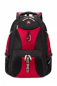 SWISSGEAR 1900 ScanSmart Laptop Backpack - Black/Red