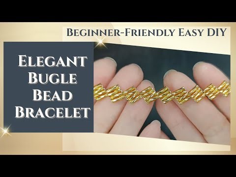 Elegant Bugle Bead Bracelet 💛 Tutorial | DIY