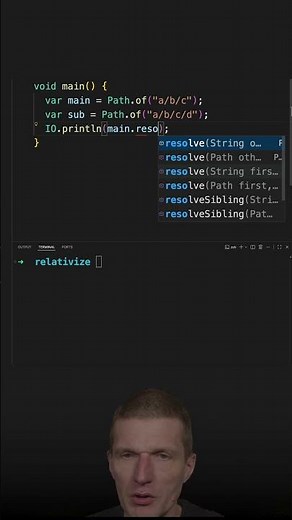 Path.relativize() 👉 The Path Diff #java #shorts #coding #airhacks