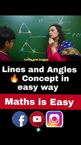 58K views · 1.4K reactions | Lines and Angles, Concept and trick #maths #mathskills #trend #mathstudent #mathisfun #class9th #Class9Maths | Maths is easy | Facebook