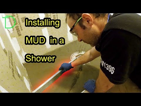 How to install Mud in a shower floor (my method)