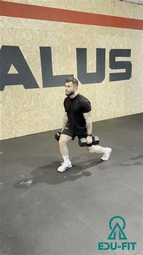 double DB split squat