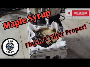 Maple Syrup Finishing and Filtering Method