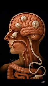 🧠🐛 Cuando la Taenia solium llega al cerebro, todo cambia. Sus larvas pueden formar quistes dentro del tejido cerebral, causando neurocisticercosis, una enfermedad capaz de provocar convulsiones, dolor de cabeza, alteraciones visuales y cambios neurológicos que aparecen sin aviso. Es un recordatorio fuerte de que la higiene, el buen manejo de alimentos y la desparasitación oportuna pueden salvar el sistema nervioso de un enemigo que casi no se ve… pero que puede hacerlo todo. | 𝐴𝑝𝑟𝑒𝑛𝑑𝑒 �