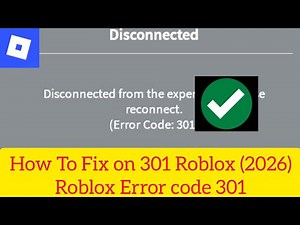 How To Fix on 301 Roblox (2026)Roblox Error code 301