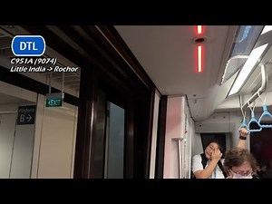 (Shortest stretch) SBST - Bombardier C951A (9074) (Little India » Rochor)