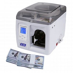 [Hot Item] JB-210 Banknote Strapping Machine Currency Binder for Secure Table Banding of Cash