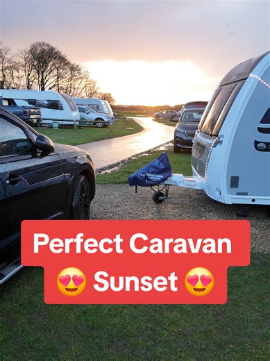 The Perfect Caravan Sunset #Caravan #Camping #Sun #Newyear #Holiday