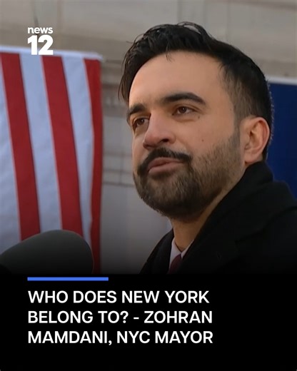 INAUGURAL SPEECH: Who does New York belong to? Zohran Mamdani answers in inaugural speech as NYC mayor. Click the link for the full speech: bit.ly/49B9jAn #nyc #zohranmamdani #newyork #mayor | News 12 Brooklyn