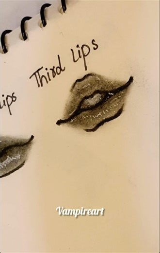 Lips drawing✨ watch till the end #vampireartp30 #sketch #shorts