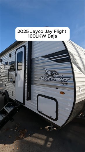 3.1K views · 21 reactions | Ready to just go? The Jayco Jay Flight 160LKW Baja makes spontaneous weekends easy.  At under 4,000 lbs with off-road tires and higher ground clearance, it’s built for couples who crave adventure—without the stress of towing something huge. Grab your person, grab the keys, and hit the road.  Explore more here! >> https://www.bishs.com/product/new-2025-jayco-jay-flight-slx-160lkw-baja-2665576-29 | Bish's RV | Facebook