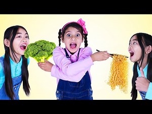 Charlotte & Ellie Learn The Magic of Veggies with Doctor Emma - Videos For Kids