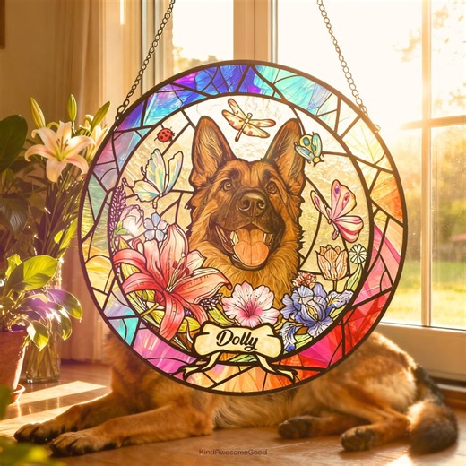 Custom Pet Portrait Stained Glass , Personalized Dog Portrait From Photo, Handmade Pet Keepsake, Pet Loss Gifts, Dog Memorial, Home Decor - Etsy Canada