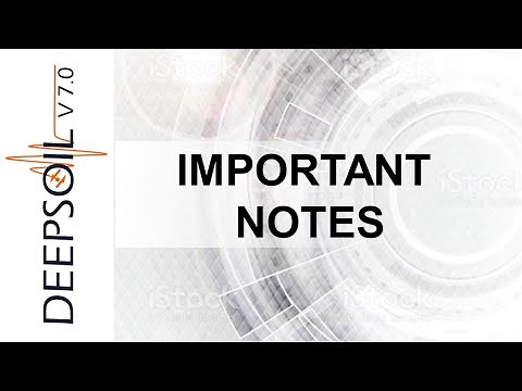 Important Notes | DeepSoil