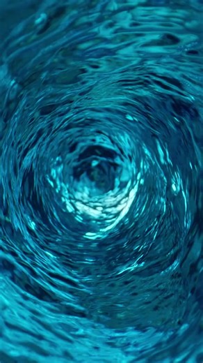 Animated Water Tunnel Liquid Particles