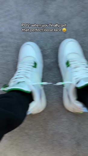 @goodkicks #greenscreenvideo #relatable #sneakertok #sneakers #jordan4 #sneakerhead #sneaker #funny #shoes #jordan #backtoschool #looselace #viral #trend #VikingRise