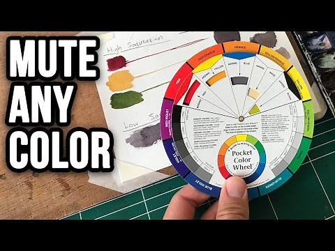 How I Mute Watercolors (Desaturate Technique)