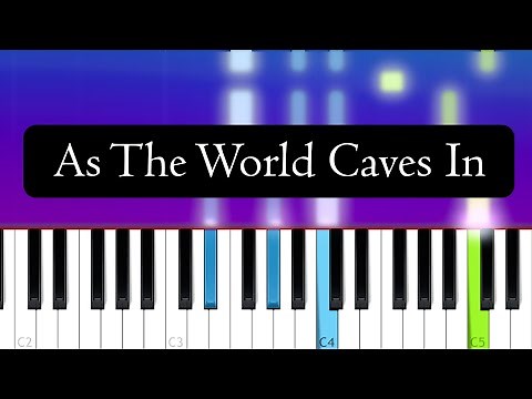 Matt Maltese - As the World Caves In (Piano tutorial)