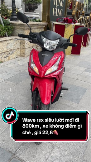 Wave rsx siêu lướt , mới đi 800km , chính chủ biển hn , xe đẹp không 1 lỗi , giá 22,8🍠 , ae có nhu cầu alo e#anhlinhxetot #xemayhungtinh #xuhuong #wave @Anh linh xe tốt