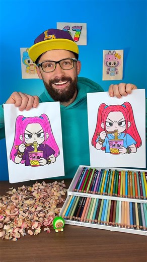 Easy tips How to Draw Kpop Demon Hunters Quickly (Creative hack)🎨✏️