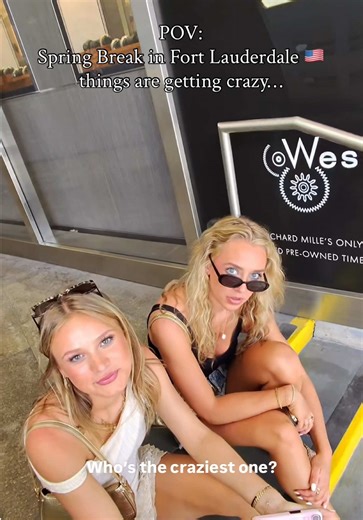 Spring Break in Fort Lauderdale is getting crazy 😂🇺🇸 #springbreak #fortlauderdale #springbreak2026 #miami #florida