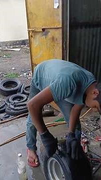 Fixing an ATV Tubeless Tyre Puncture! ⚡️ #Shorts #ATV