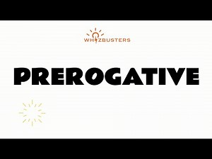 PREROGATIVE (noun) Meaning, Pronunciation and Examples in Sentences | GRE GMAT LSAT SAT ESL TOEIC