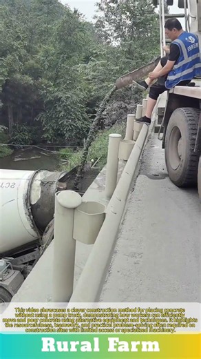 Genius Construction Method: How to Pour Concrete Without a Pump Truck!